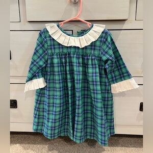 Shrimp & Grits kids plaid dress 4T